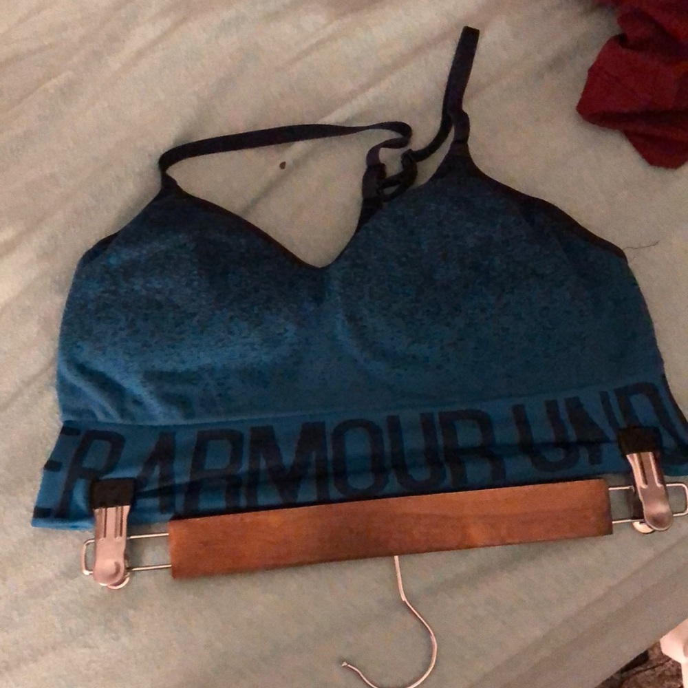 Blue Under Amour Sports Bra